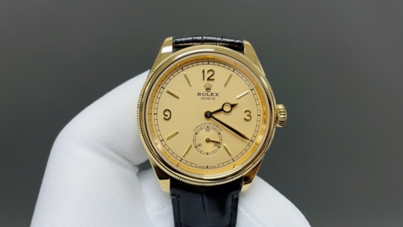 Best Edition with Cal.7140 Automatic Movement Rolex Hengdong 1908 model 39mm*9.8mm Gold Watch